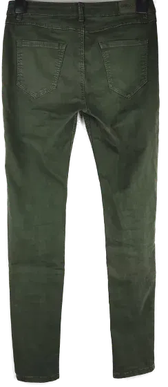 Jeans 'One Love', lang mit Taschen, dunkelgrün, Größe M - Bild 2