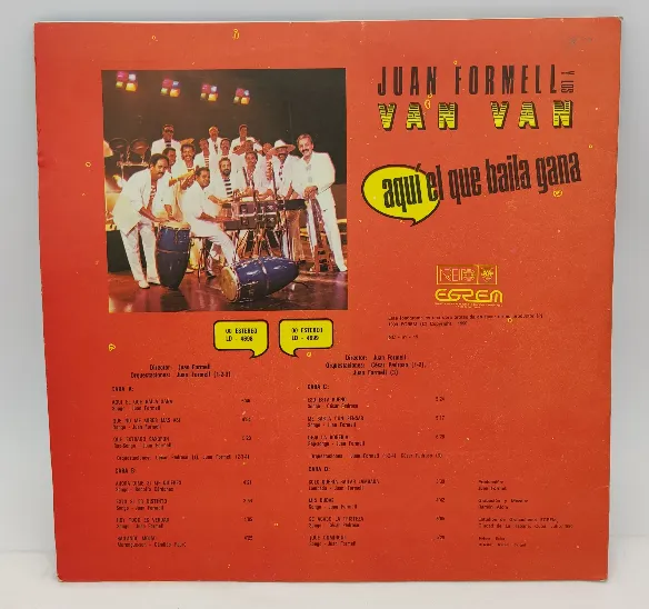 Langspielplatte - Juan Formel* & Los Van Van – Aquí El Que Baila Gana – Bild 3