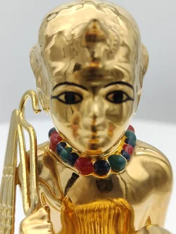 Goldener Hockender König Porzellan & Zertifikat von Franklin Mint | Limitierte Rarität - Bild 5