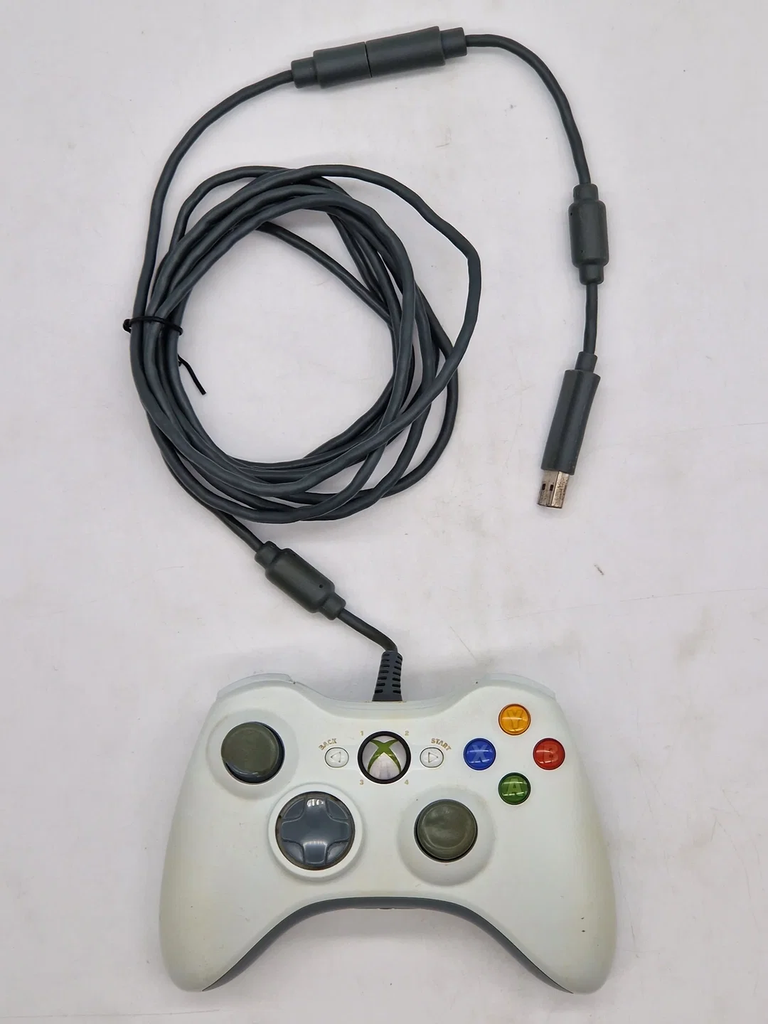 Original Microsoft Xbox 360 Controller - Kabelgebunden - weiß - Bild 1