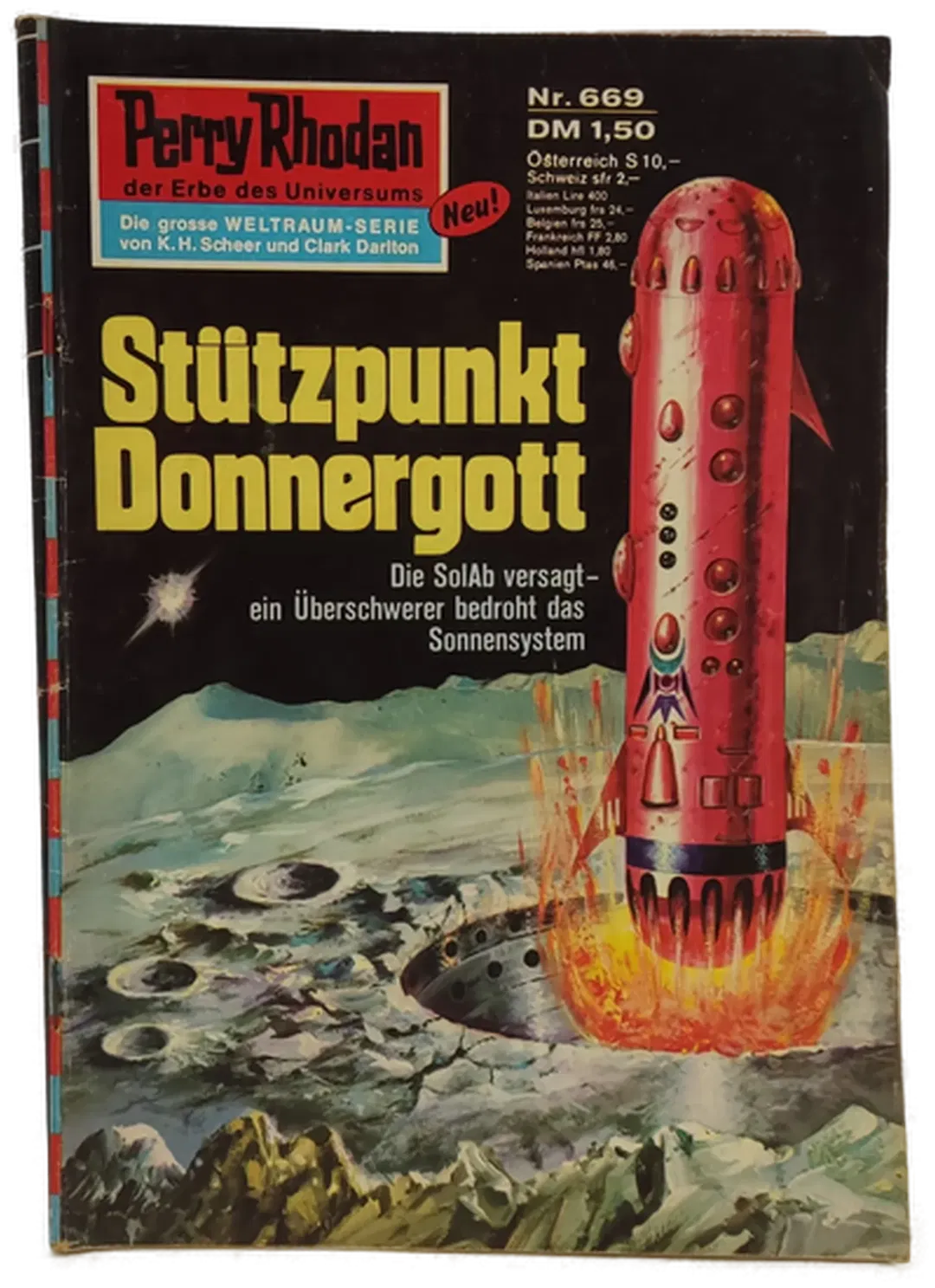 Romanheft Perry Rhodan Stützpunkt Donnergott Erstauflage Nr.669  - Bild 2