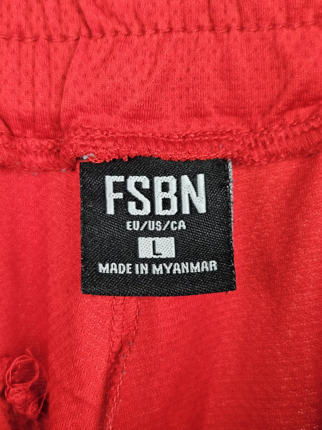 FSBN Herren Basketball Shorts "Chicago", rot - Gr. L – Bild 5