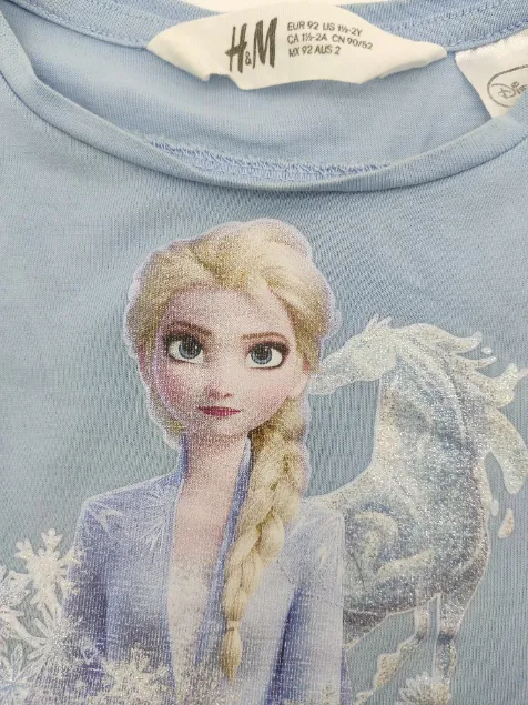 H&M Disney Eisprinzessin blau Gr. 92 – Bild 2