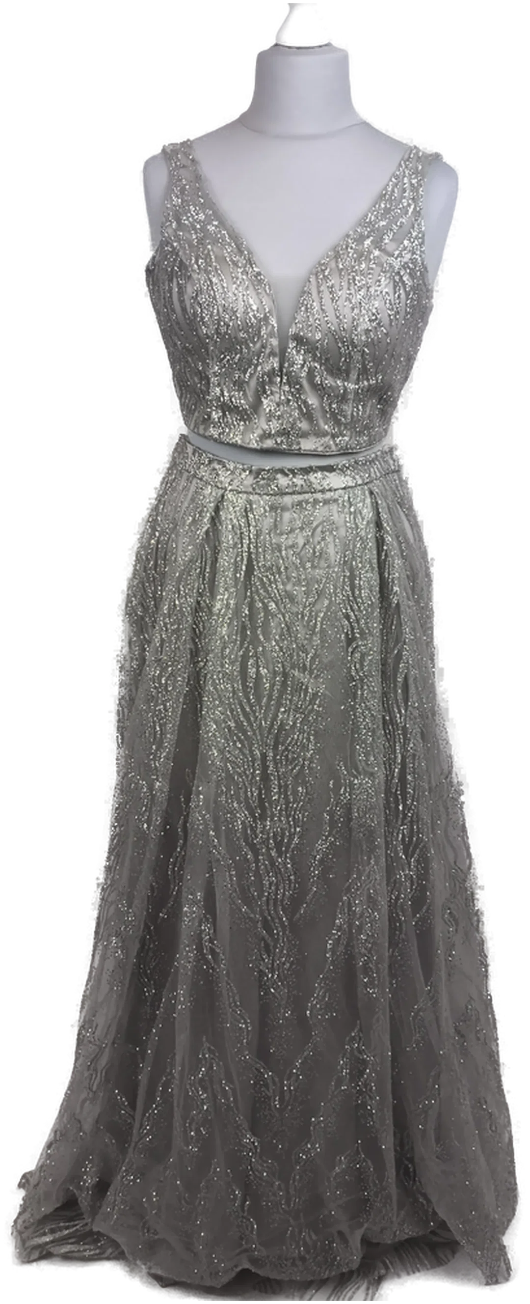 Ballbleid silber, Eva & Co, Gr. M – Bild 2