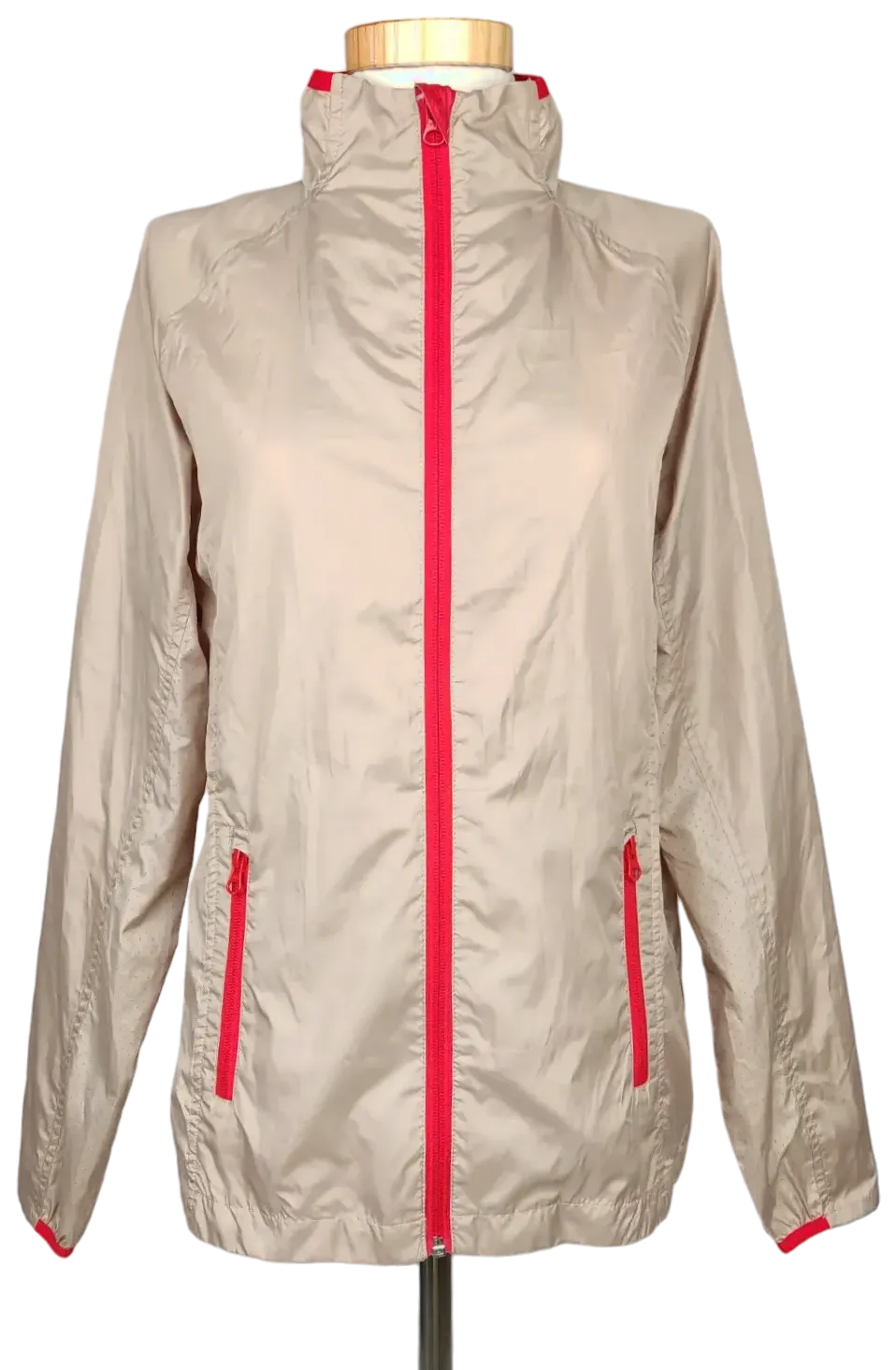 Jaua Wellness Damen Sportjacke, beige - Gr. M - Bild 4