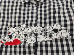 Emanuel Schvili  Damen Bluse schwarz/weiß kariert Gr. 44  - Bild 3