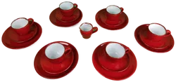 Thomas Geschirr Set in rot - 18-teilig - Bild 1