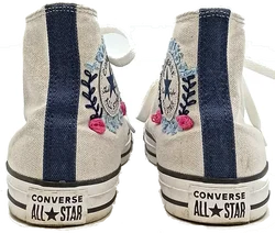 Converse Damen Chucks mit Blumenstickerei weiß Gr. 40 – Vorschau 3