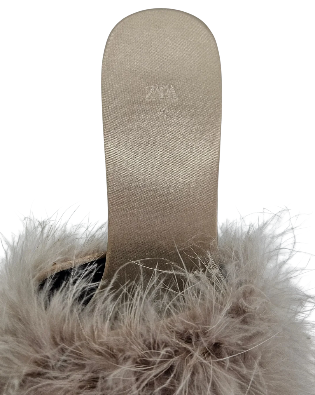 ZARA Damen Pantoletten, beige - Gr. 40 – Bild 6