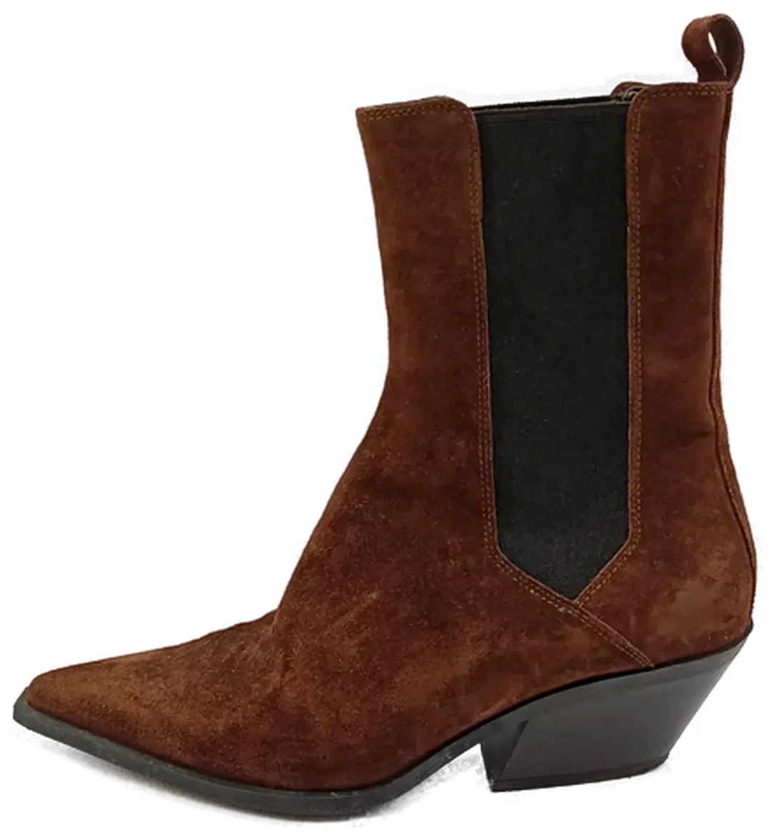 Massimo Dutti Damen Stiefel braun Gr. 37 – Bild 3