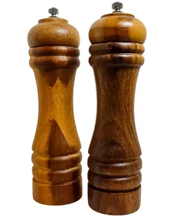 Silvercrest Salz- und Pfeffermühlen-Set – Echtholz Unbenutzt & Neuwertig 21 cm - Bild 2