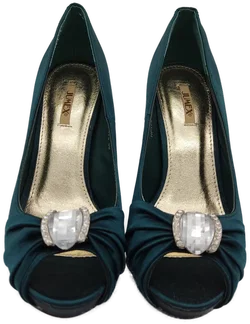 JUMEX Damen High Heels blaugrün - Gr. 39 - Bild 2