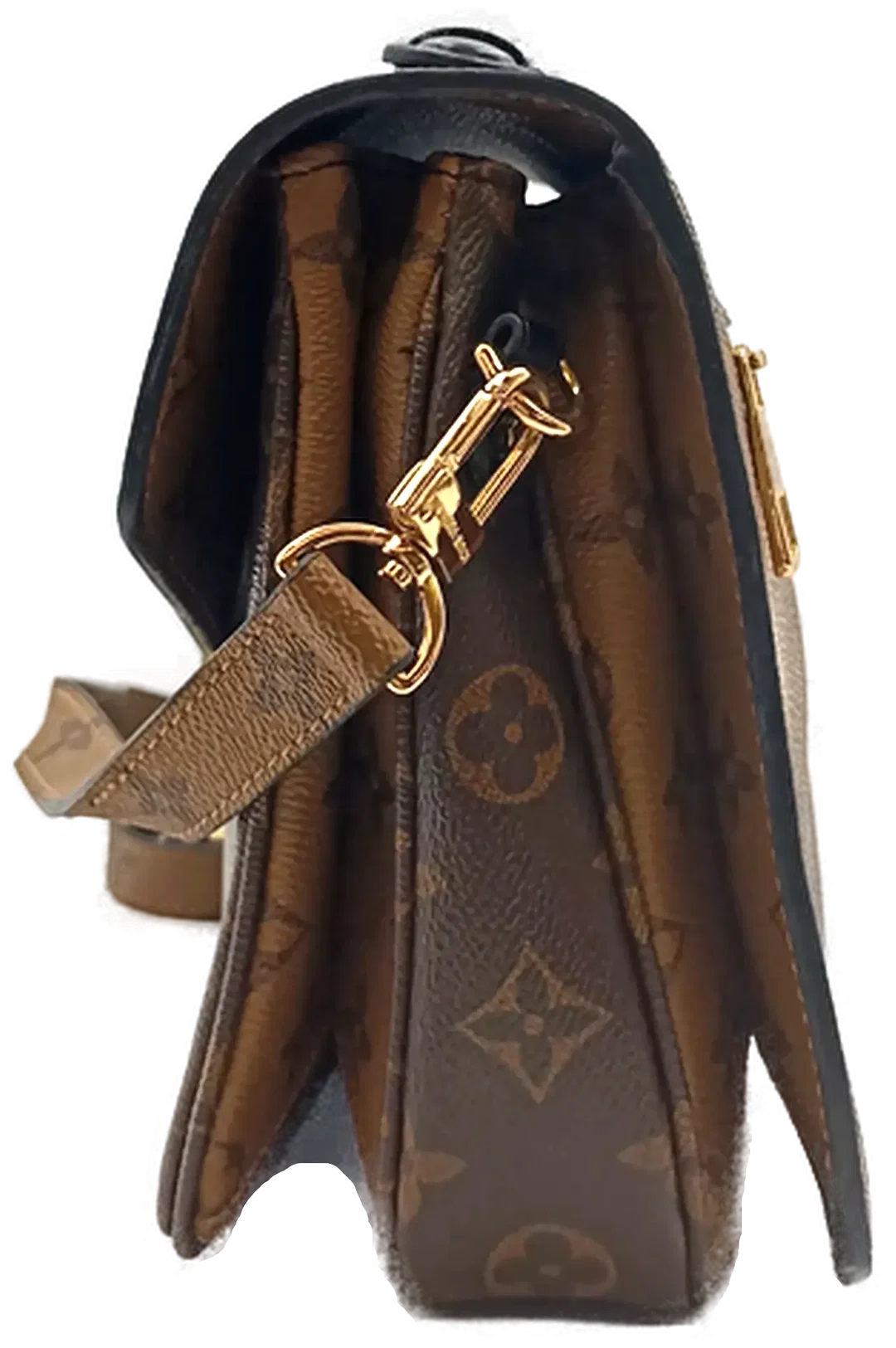 Luis Vuitton Metis Monogram Reverse Pochettee Umhängetasche braun  – Bild 4