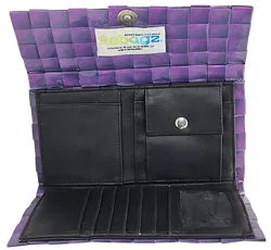 Rebagz Upcycling Damen Geldbörse - lila  - Bild 2