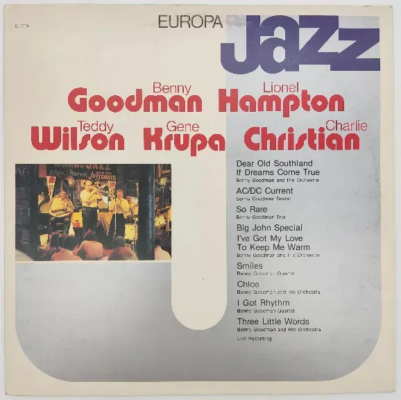 Vinyl LP - Europa Jazz - Goodman, Hampton, Wilson, Krupa, Christian - Bild 2