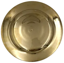 Weihnachtlicher Plätzchen-/Kerzenteller aus Messing Ø 28 cm - Bild 2