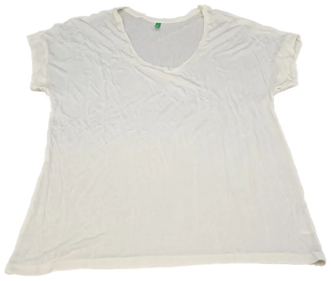 United Colors of Benetton Kindershirt weiß Gr. L/G - Bild 1