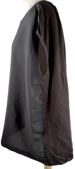 T-Shirt 'Yessica', ärmelos mit Rundhalsausschnitt, schwarz mit Silberpünktchen, Größe XL - Bild 2