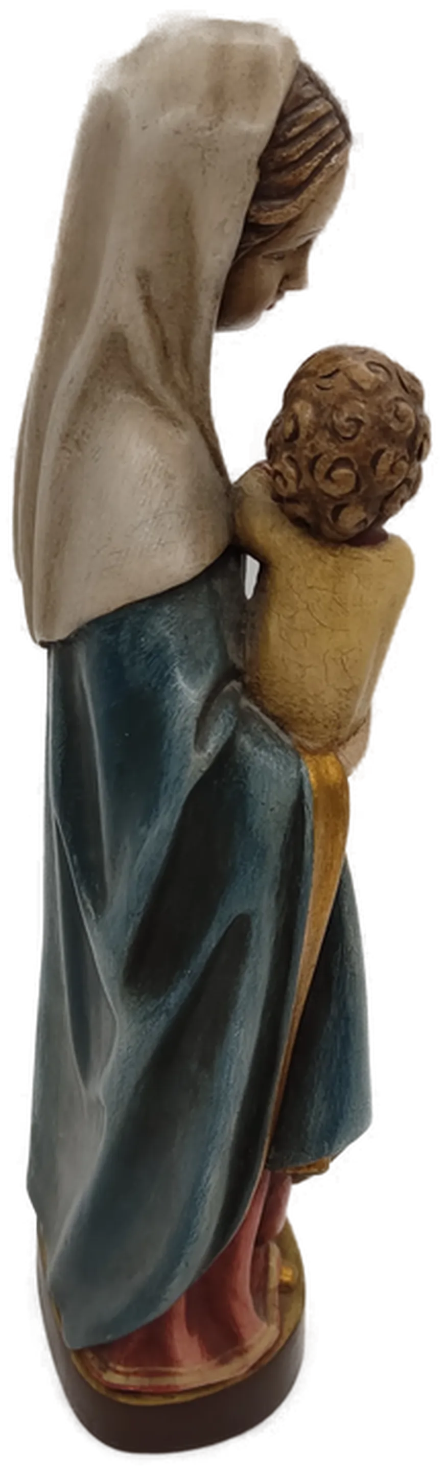 Skulptur Madonna mit Kind aus Holz ca. 40cm – Bild 6