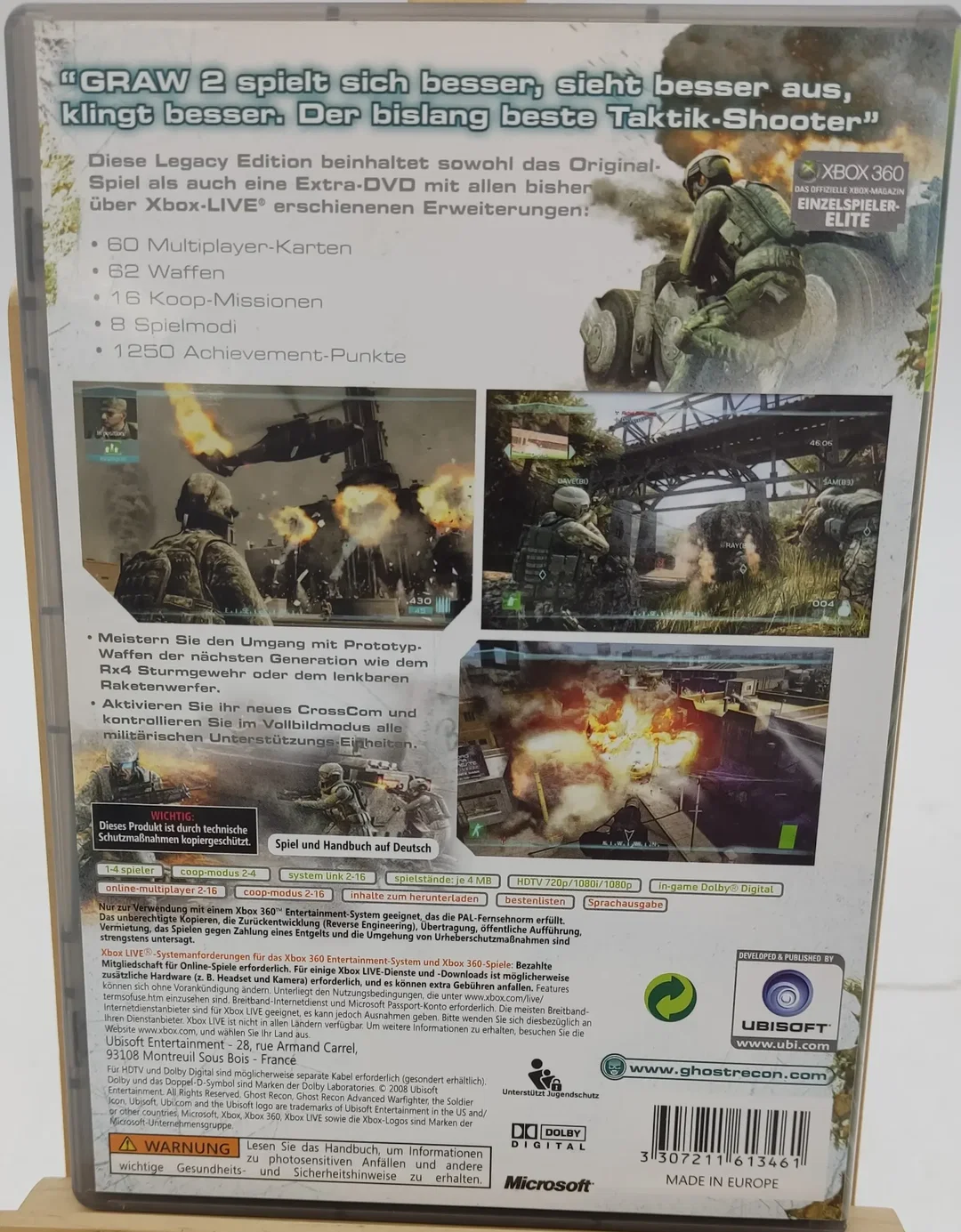 XBOX 360 Game "Ghost Recon Advanced Warfighter 2 Tom Clancy's" – Bild 2