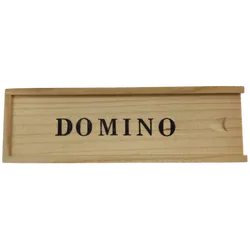 Dominospiel mit Holzbox, Drachenmotiv & Anleitung - Bild 2