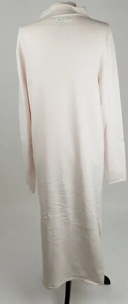 PENN&INK rosa Maxikleid langärmelig - Größe M / 60% Rayon, 23% Polyester, 15% Nylon, 2% Elasthan – Vorschau 3