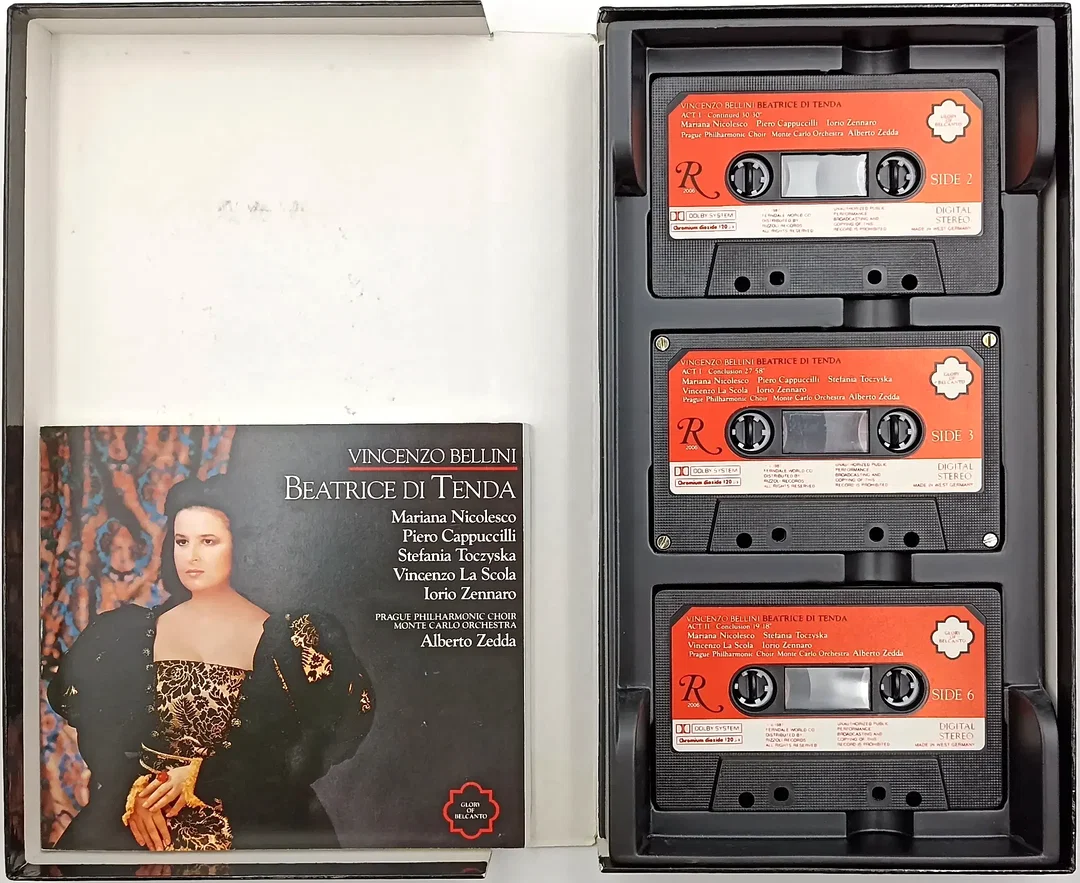 Vincenzo Bellini Beatrice Di Tenda auf 3 Musikkassetten – Bild 3
