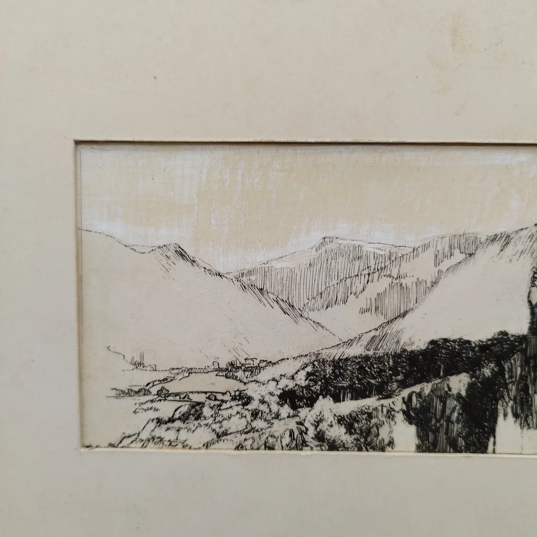 "Castel Corno" Original Radierung - 32,5 x 22 cm – Bild 4