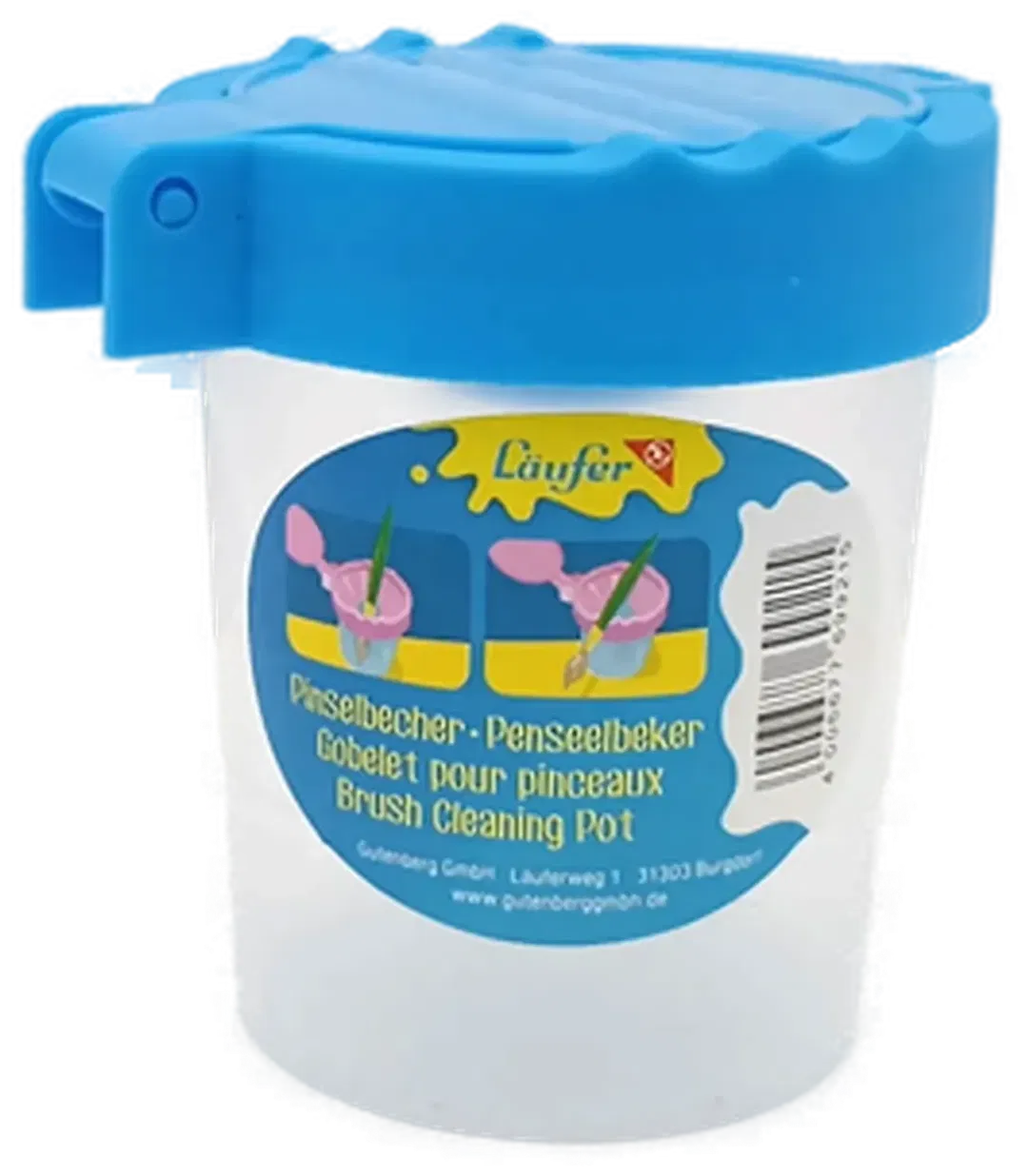 Läufer Wasserbehälter für Pinsel mit blauen Deckel - Bild 4