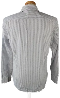 Smog Herrenhemd längsgestreift weiß/violett - M (Slim fit) - Bild 3