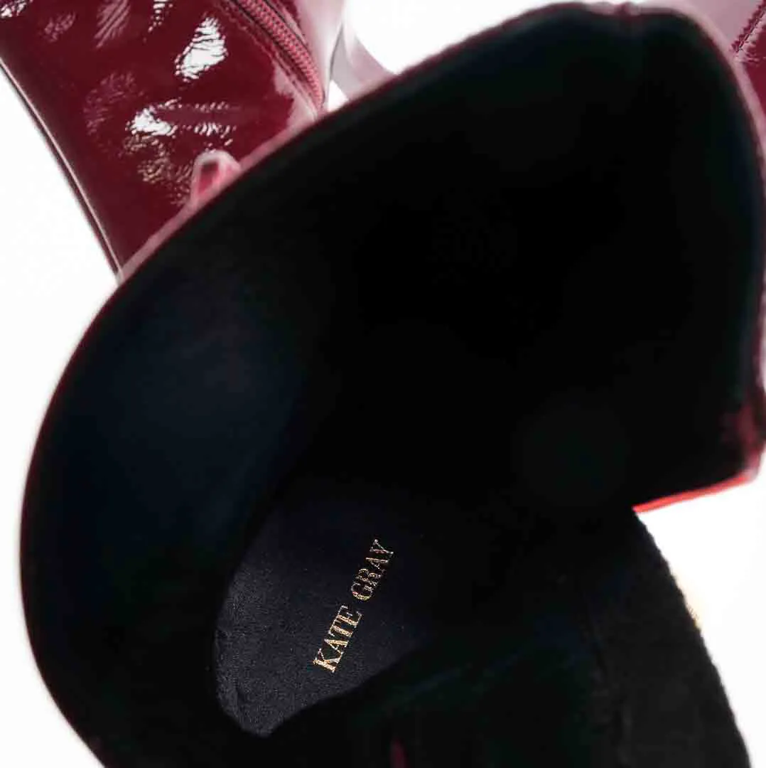 KATE GRAY Damen Stiefeletten in bordeaux, Größe 37 – Bild 3