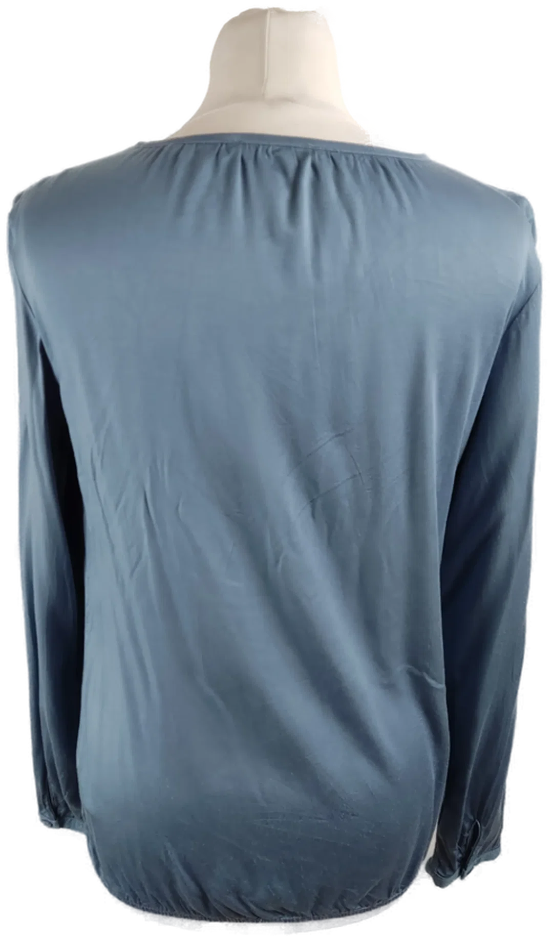 Zero Damen Langarmshirt Viskose Hellblau | Zeitloses Design – Bild 3