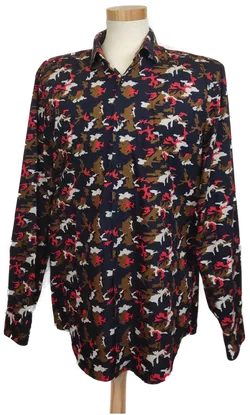 Boss Herren Hemd camouflage Gr. 43 - Bild 1