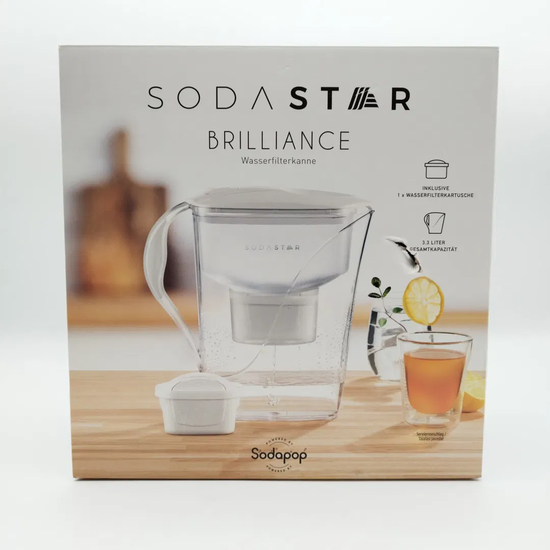 Wasserfilterkanne Soda Star Transparent inkl. Filterkartusche | Wie Neu - Bild 1