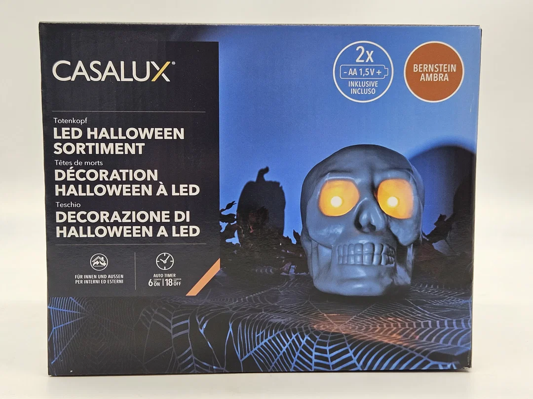 LED-Totenkopf für Halloween – Bild 6