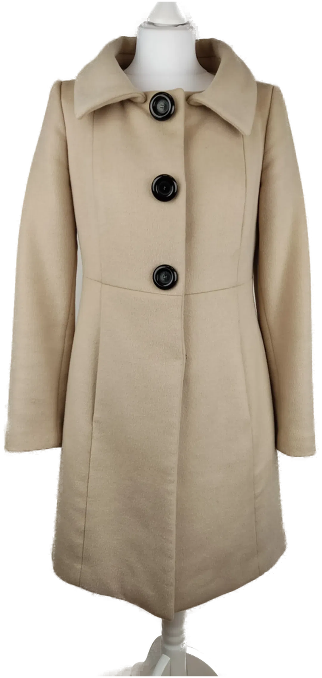 Seventy Damenmantel Wolle-Kaschmir Beige | Kuscheliger Klassiker ; chemisch gereinigt - Bild 1