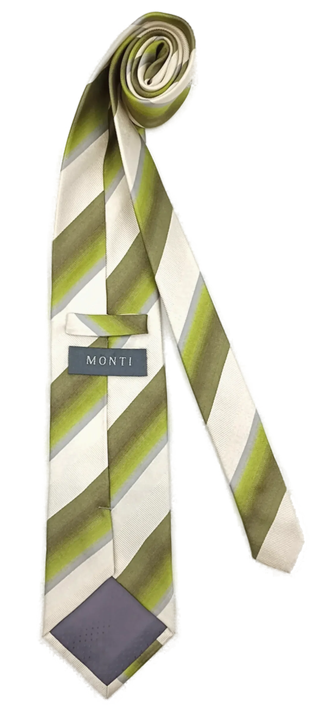 Monti Herren Seidenkrawatte gestreift  – Bild 2