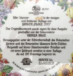 Hutschenreuther Sammelteller - „Grande Finale 2007“ von Ursula Band (Teller 145) – Vorschau 3