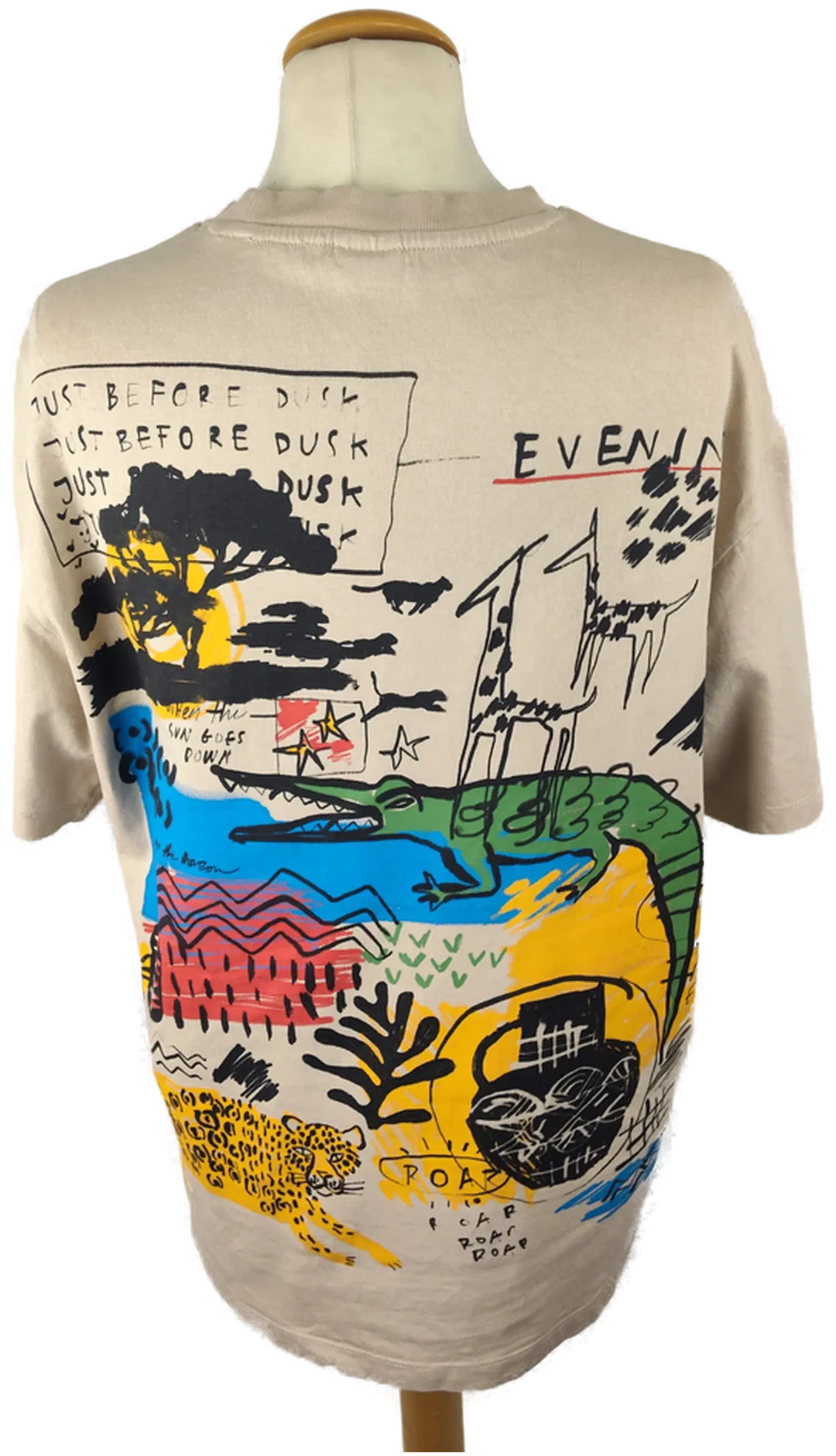 Damen T-Shirt Bershka Beige Animal-Print | Sommer-Charme – Bild 3