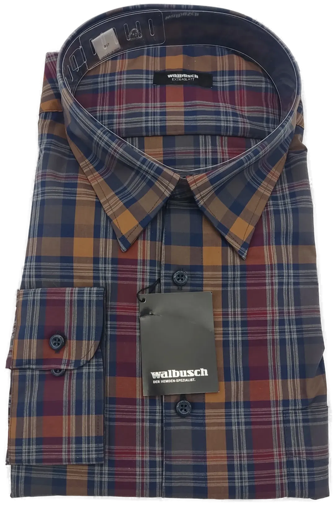 Walbusch Herren Hemd kariert - Gr. 49/50  - Bild 1