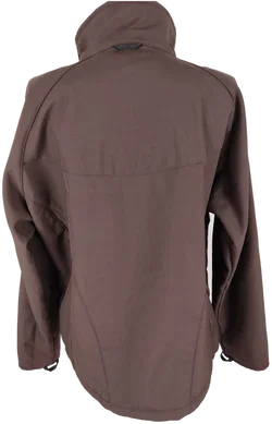 Jacke "Jack Wolfskin Outdoor", langarm mit Stehkragen, dunkelbraun mit Stickerei, Größe XL  – Vorschau 8