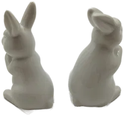 SET zweier Häschen Skulpturen - Oster-Deko - Bild 2