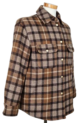 Marco O'Polo Herren Hemdjacke, braun - Gr. S - Bild 3