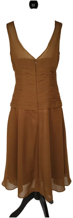 Elegantes Kleid - wattiertes Bustier integriert, schmeichelnde Raffung - Bild 4