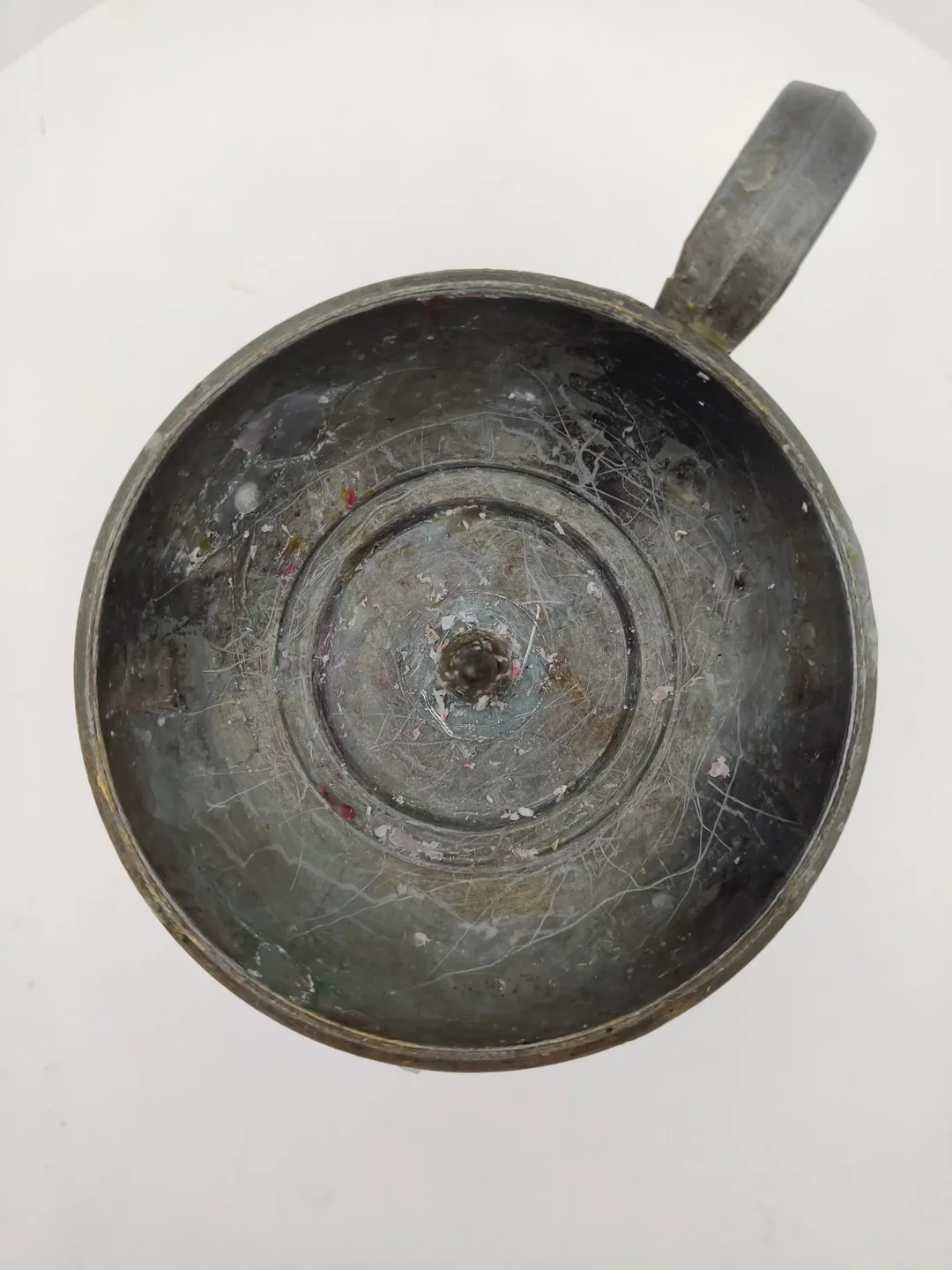 Kerzenständer aus Messing mit Patina, Höhe 13 cm, Halloween Deko – Bild 3