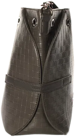 GERRY WEBER Handtasche grau – Kroko-Optik – Umhängetasche mit Schulterriemen - Bild 4