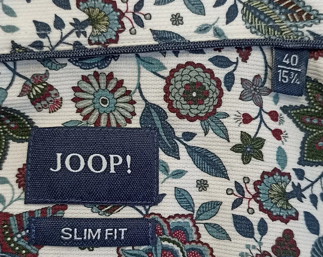 Joop! Slim Fit Herrenhemd gemustert Gr. 40 – Bild 3