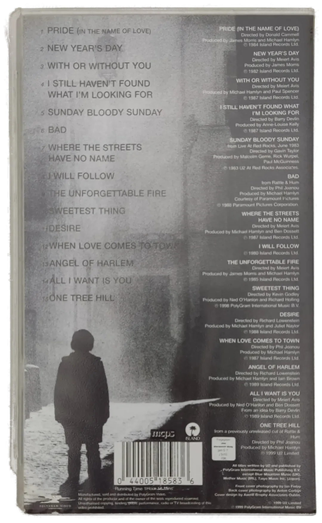 VHS "U2 The Best of 1980–1990" – Bild 2