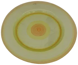 Sandra Rich Designer oranger/transparenter Teller  - Bild 2