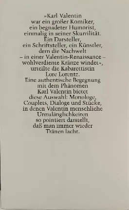 Buch "Das Schönste von Karl Valentin" – Bild 2